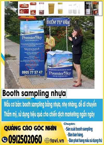 booth sampling nhựa