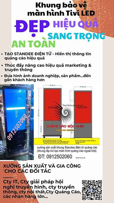 ở đâu thiết kế khung standee điện tử