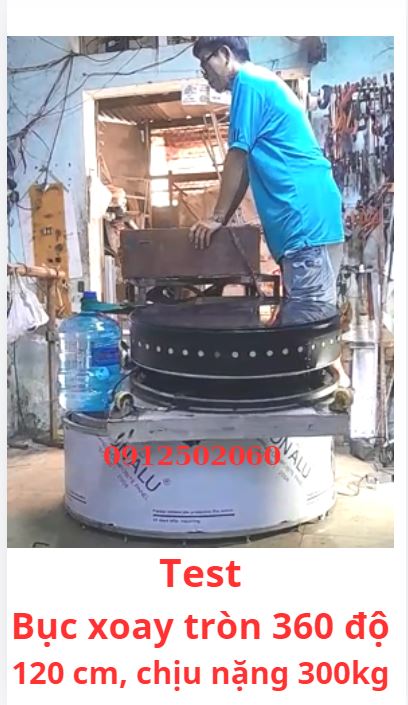 bục xoay tròn 120cm - 300kg