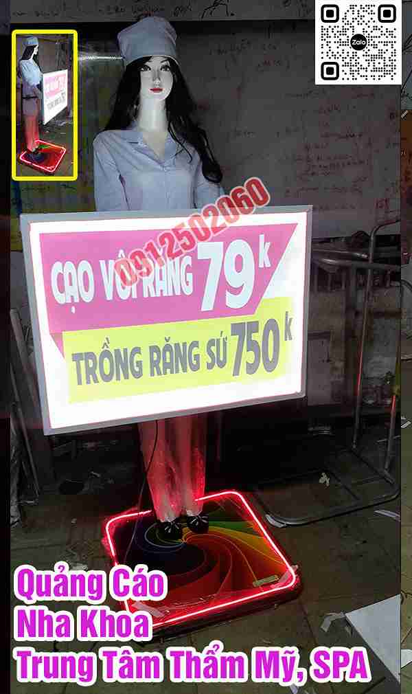 Nha khoa quảng cáo hiệu quả manocanh robot