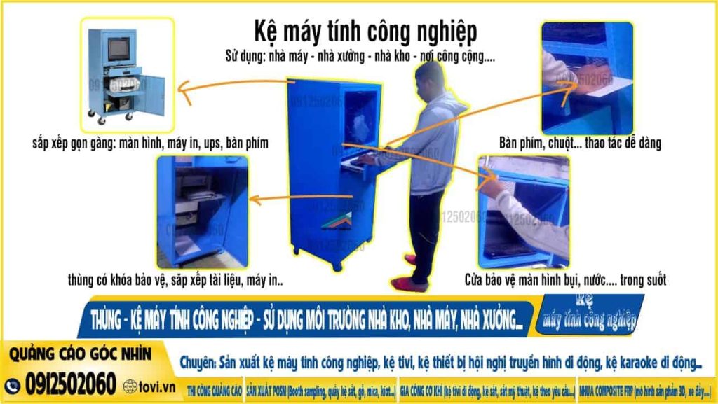 tủ đựng máy tính công nghiệp nhà xưởng