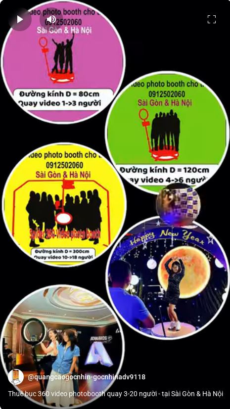 360 video photo booth quay 3-20 nguoi