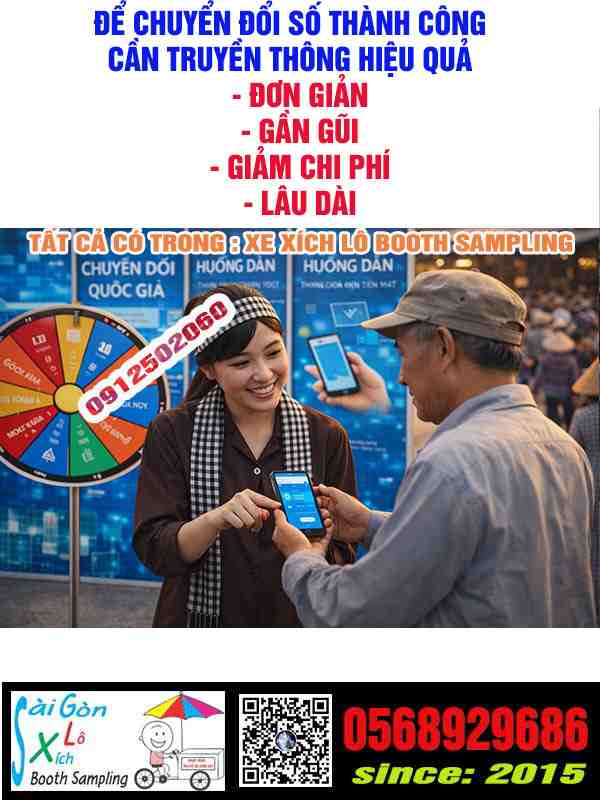 booth lưu động dịch vụ công trực tuyến