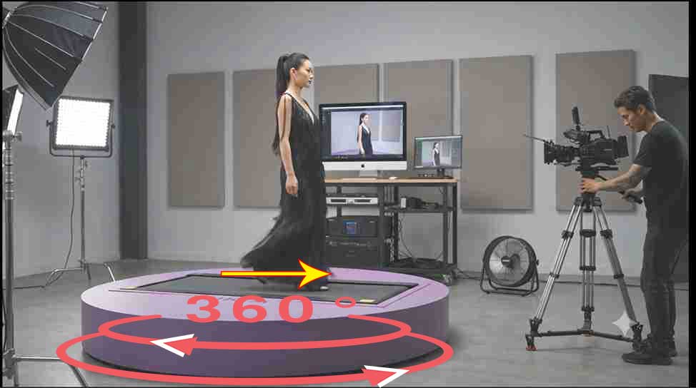 Sàn Catwalk Chuyển Động 360° Đường Kính 180cm